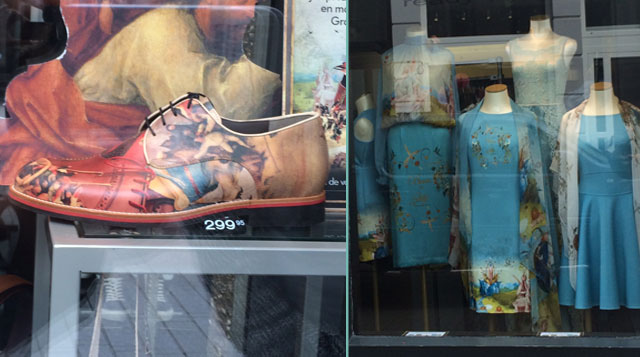Kleider und Schuhe im 